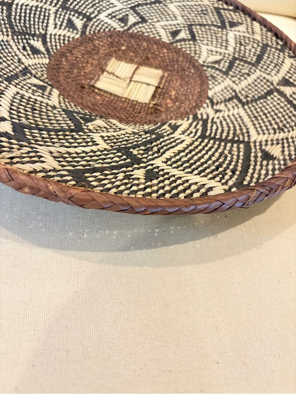 NEW Africa Woven Basket. Made by the Binga people of Zambia/Zimbabwe